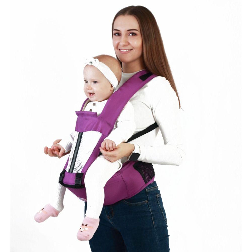 Đai Địu Em Bé Bằng cotton Lưới Thoáng Khí An Toàn Cho Mẹ Bỉm Sữa
