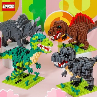 Bộ đồ chơi lắp ráp khủng long thời tiền sử - mô hình 3d linkgo nanoblock