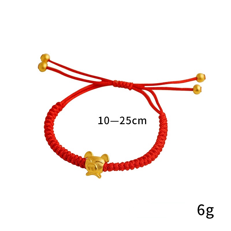 Pmrawc | Vòng Tay May Mắn FS243 Au999 Phong Cách Trung Hoa