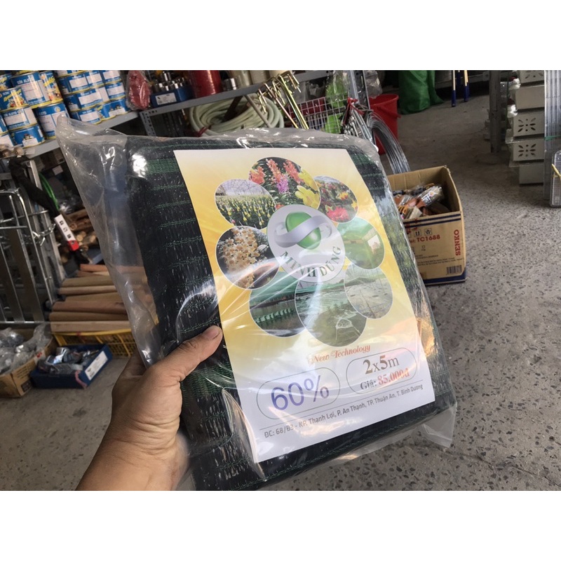 Lưới lan 2m x 5m che nắng cây