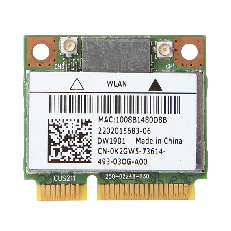 Card WIFI Không Dây Mini PCI-E Bluetooth 4.0 Cho ForDell DW1901
