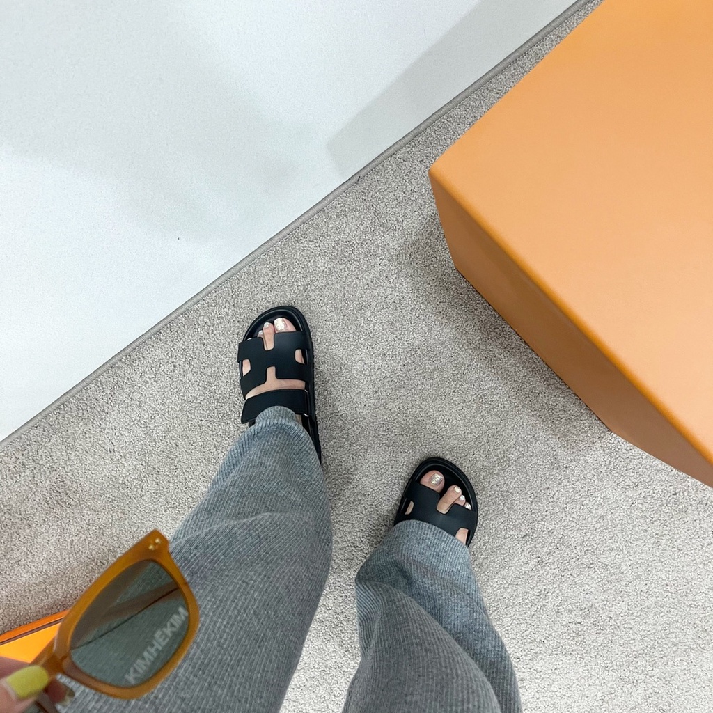 2023 H Mới Giày Trượt Da Bò Thật Cho Nữ