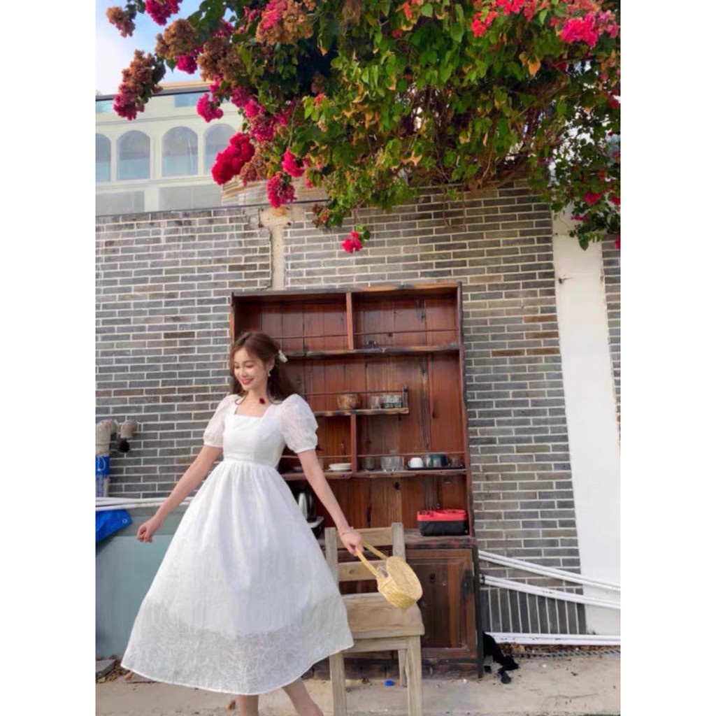 [VIDEO + ẢNH THẬT] V42 VÁY TRẮNG THIẾT KẾ DỰ TIỆC, DẠ HỘI KỶ YẾU PROM, ĐẦM CÔNG CHÚA TRỄ VAI NƠ LƯNG ailee.st