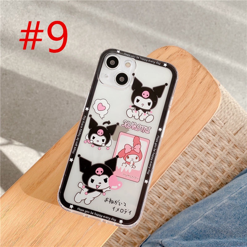 For TECNO POVA 5 4 Pro POP 5 LTE Spark 10 Pro 8C 7T POVA 3 NEO POVA 2 Spark GO 2023 Camon 20 ITEL S23 A26 Vision 1 Pro Vision 2 S15 Infinix Note 10 Pro Hot 30i Smart 6 HD Ốp Điện Thoại Trong Suốt Hình Kuromi Melody Cho