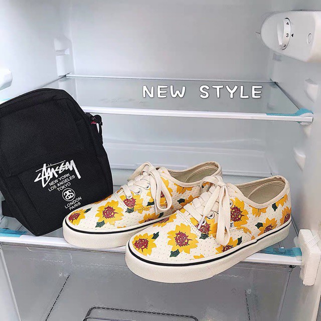 [ORDER] Giày dáng van hoa cúc vàng