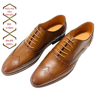 Giày công sở nam -giày nam oxford da bò thật 100%-mẫu nxg06