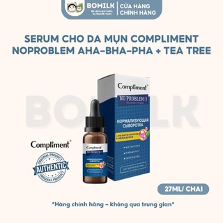 Serum cho da mụn Compliment Noproblem AHA/ BHA/ PHA + tea tree - làm sạch, giảm thâm và ngăn ngừa mụn