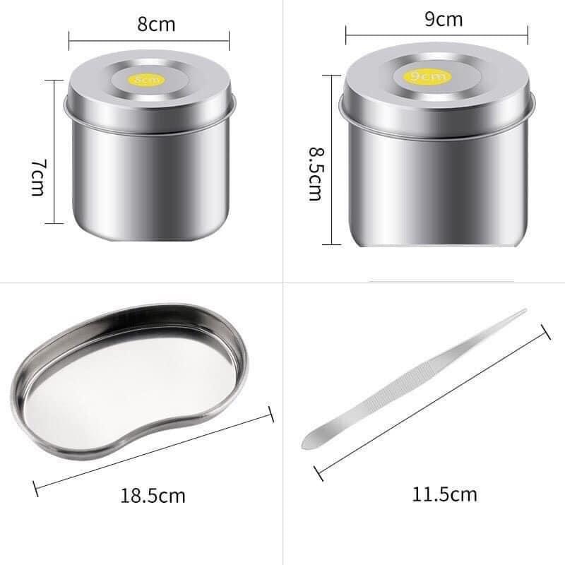 Khay inox hạt đậu dùng trong y tế, spa