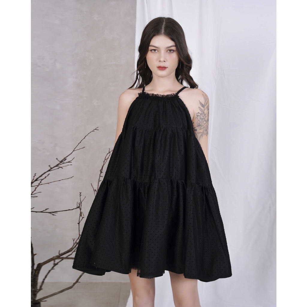 GOÛT DE JUN - Đầm nữ thiết kê cổ yếm form babydoll - RORA DRESS