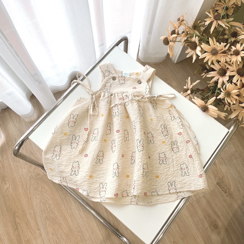 XẢ KHO LẺ SIZE  Váy yếm 2 dây cho bé gái, hàng thiết kế may kỹ, đủ size 8-26kg