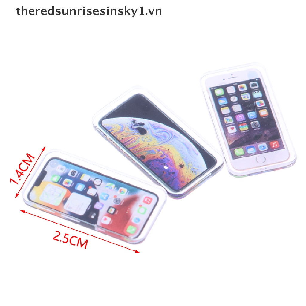 Đồ trang trí Điện Thoại Di Động Mini Tỉ Lệ 1: 12 Trang Trí Nhà Búp Bê