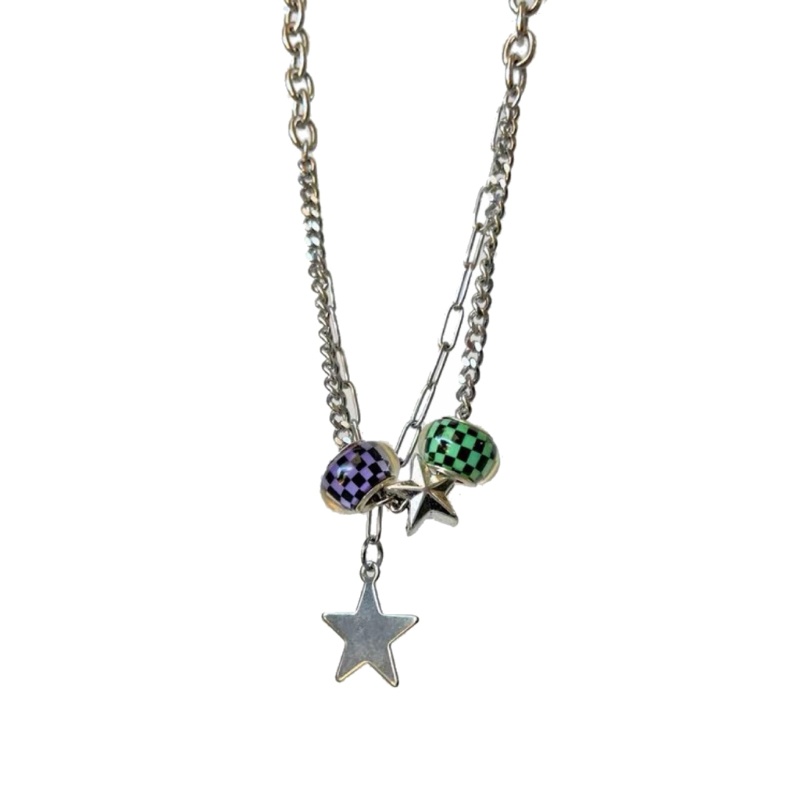 Vòng Cổ Choker Đính Đá Zircon Nhiều Ngôi Sao Ngọt Ngào Dễ Thương Thời Trang Cho Nữ