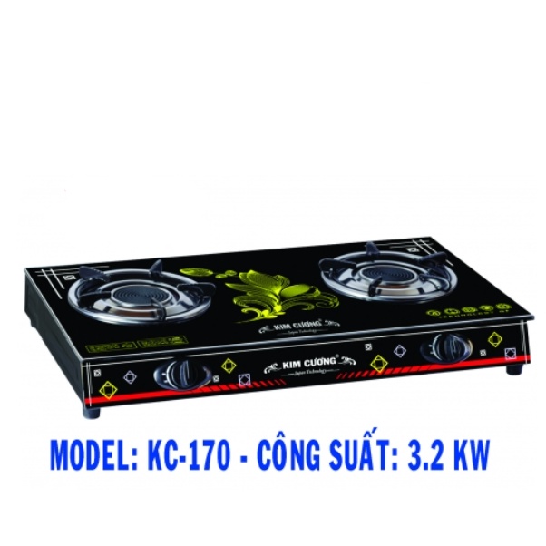 Bếp gas đôi hồng ngoại KIM CƯƠNG KC-170 - Hàng chính hãng