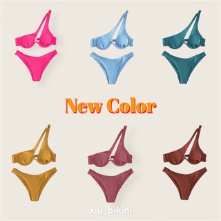 Bikini 2 mảnh lệch vai có gọng mút