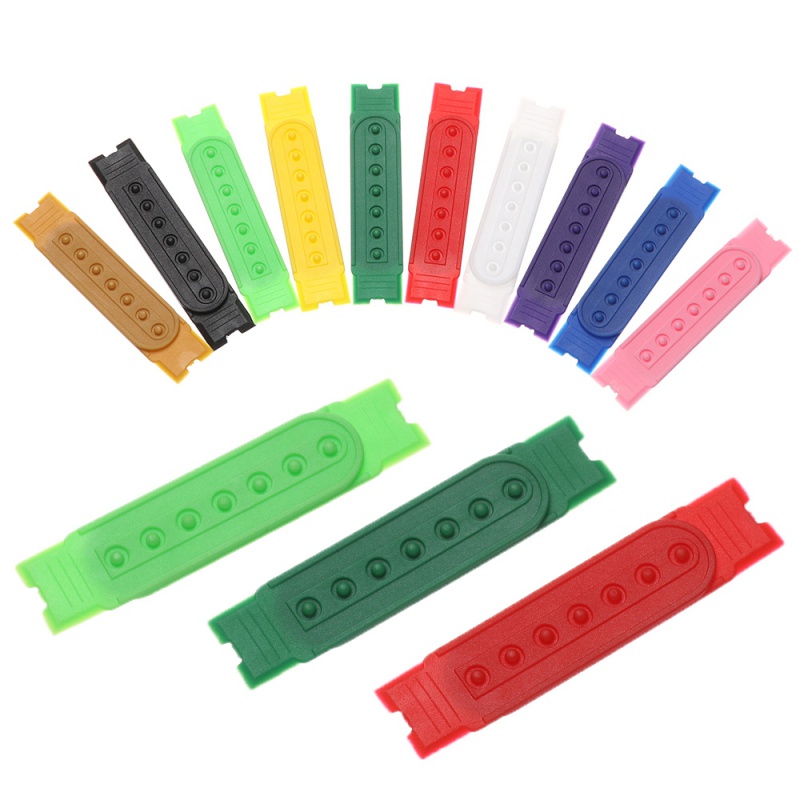 5 set dây khóa bấm 7 lỗ gài mũ lưỡi trai nhiều màu tùy chọn