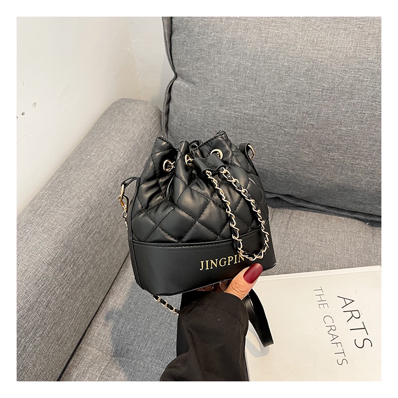 AML Túi Đeo Chéo Dây Rút Đính Đá Thời Trang Cho Nữ