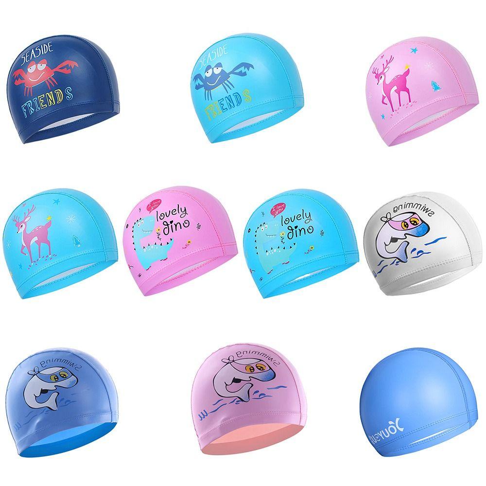 MUVAKO Mũ Bơi Co Giãn Bằng Nylon Cho Bé