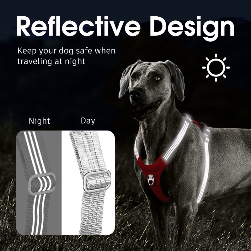 HamshMoc Dây Dắt Thú Cưng Đi Dạo Bằng Nilon Mềm Mại Thoáng Khí Có Thể Điều Chỉnh