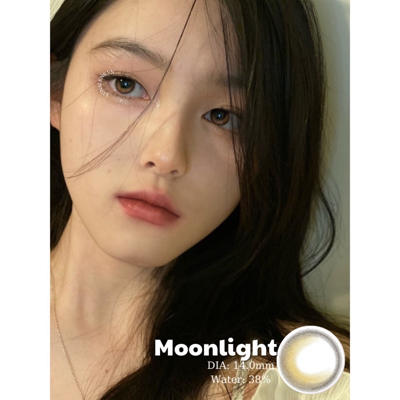 MỘT ĐÔI KÍNH ÁP TRÒNG MÀU NÂU ÁNH TRĂNG MOONLIGHT BROWN SIÊU ÊM SIÊU MỀM NỘI ĐỊA TRUNG QUỐC - CÓ ĐỘ CẬN 671