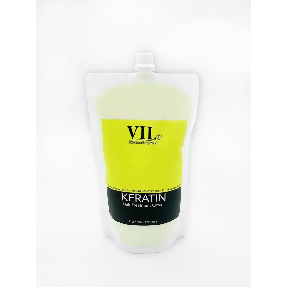 HẤP DẦU (TÚI) COLLAGEN & KARATIN PHỤC HỒI VIL 1000ML