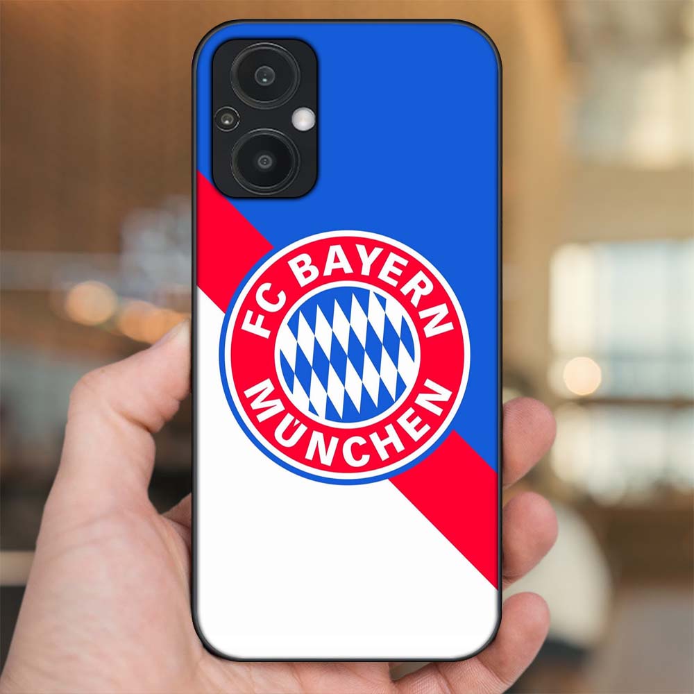 Ốp lưng Oppo Reno 7Z 5G viền đen in hình CLB Bóng Đá Bayer Munich
