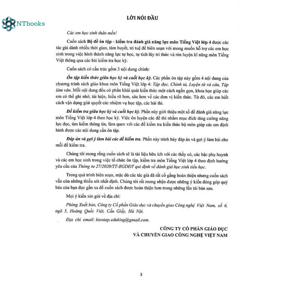 Sách Bộ Đề Ôn Tập - Kiểm Tra Đánh Giá Năng Lực Môn Tiếng Việt Lớp 4