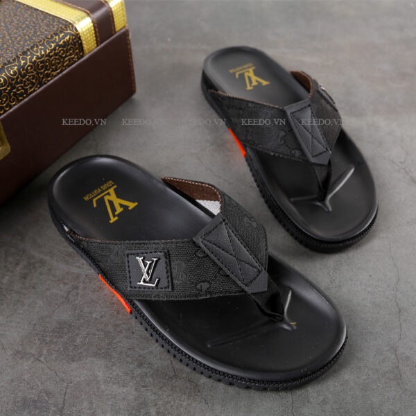 Dép kẹp nam LV cao cấp chất lượng, dép nam lv