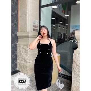 BIGSIZE Đầm nhung 2S D33A