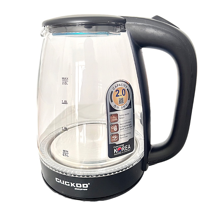 Âm Siêu Tốc Thủy Tinh Cuckoo Cao Cấp 2L 1500W , Có Đèn LED Có Rơ Le Tự Ngắt Khi Nhiệt Cao Bảo Hành 12 Tháng