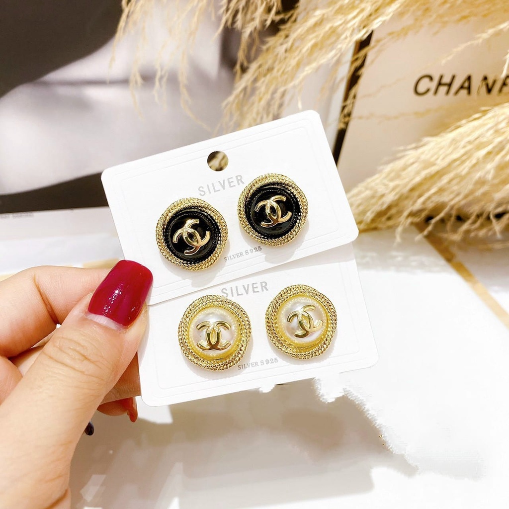 Khuyên tai nữ cao cấp bông tai tròn chanh xả, bền màu, dễ đeo BTV65