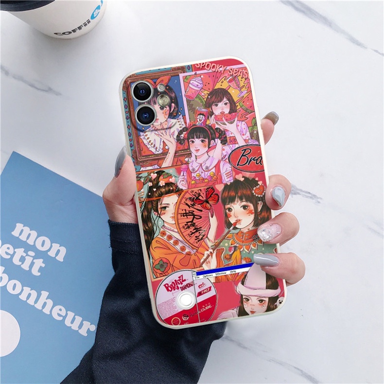 Ốp lưng iphone cạnh vuông cô gái nhật bản dẻo iphone 6/6plus/7/7plus/8/8plus/x/xr/xs/11/12/13/14pro/max/promax mo019
