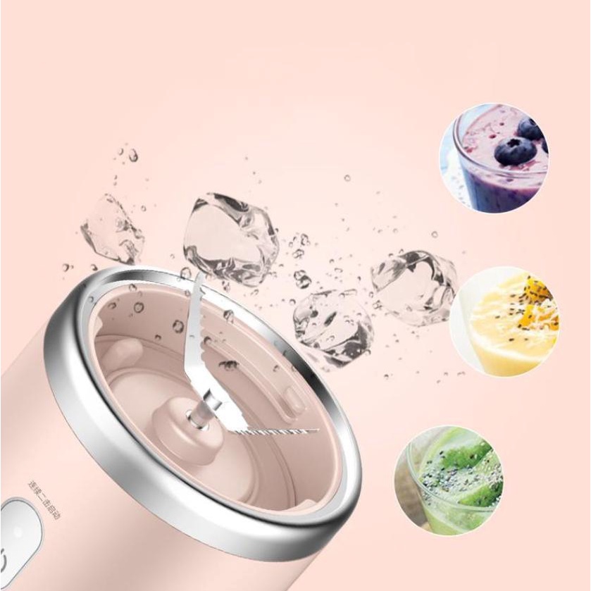 Máy Xay Sinh Tố Sạc Điện Cầm Tay - Máy Xay Hoa Quả Mini Tiện Lợi