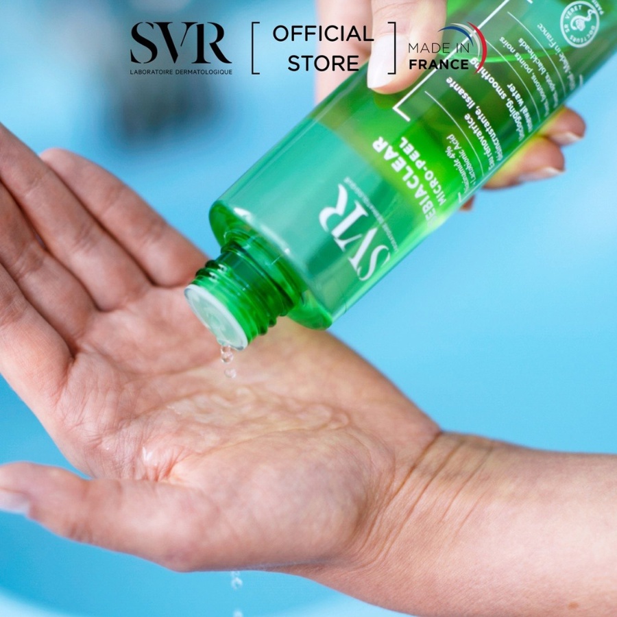 Nước Cân Bằng Da SVR SEBIACLEAR MICROPEEL 150ml Dành Cho Da Dầu Mụn