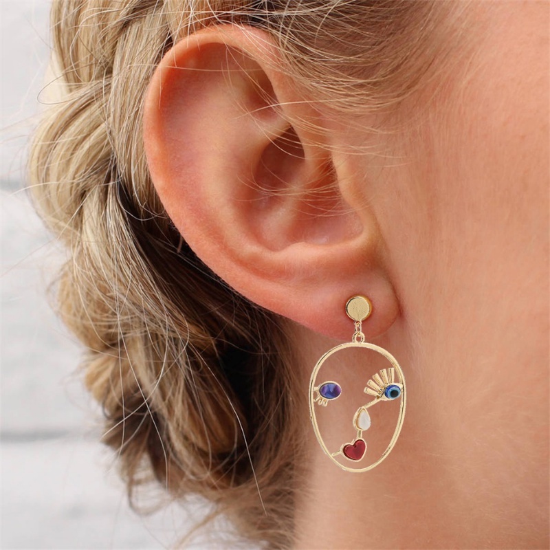 1 Đôi Bông Tai Hình Giọt Nước Phong Cách Punk Cổ Điển Thời Trang Dành Cho Nữ