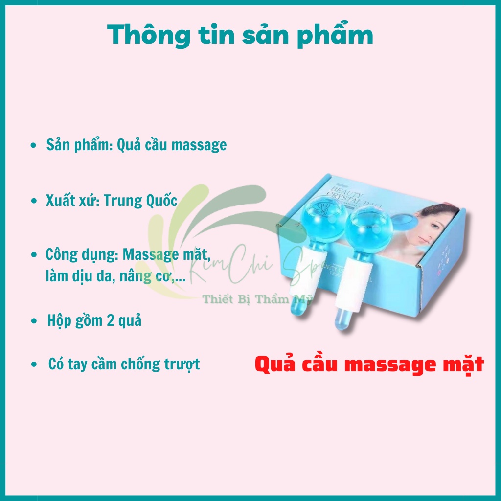 Quả cầu lạnh massage mặt | Thanh lăn massage mặt đẩy tinh chất