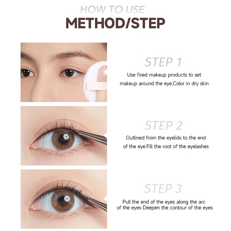 Bút Kẻ Mắt Dạng Gel Mịn Mượt Kháng Nước Chống Dầu Lâu Trôi Và Nhanh Khô