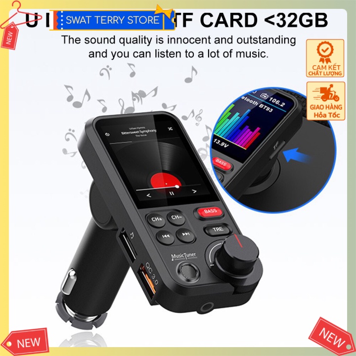 Máy Nghe Nhạc Lossless MP3, Phát FM Ô tô Noise-Reduction Bass Car Audio | BigBuy360 - bigbuy360.vn