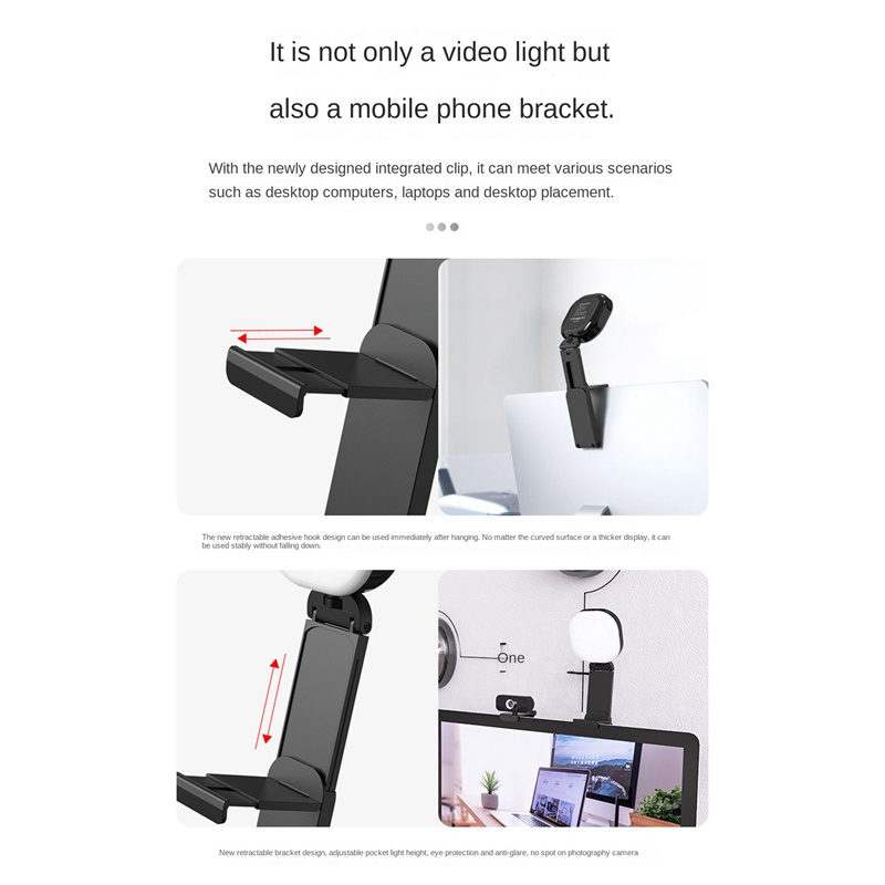 1 Bộ Đèn LED F-610 Hỗ Trợ Quay Video 3000-7200K