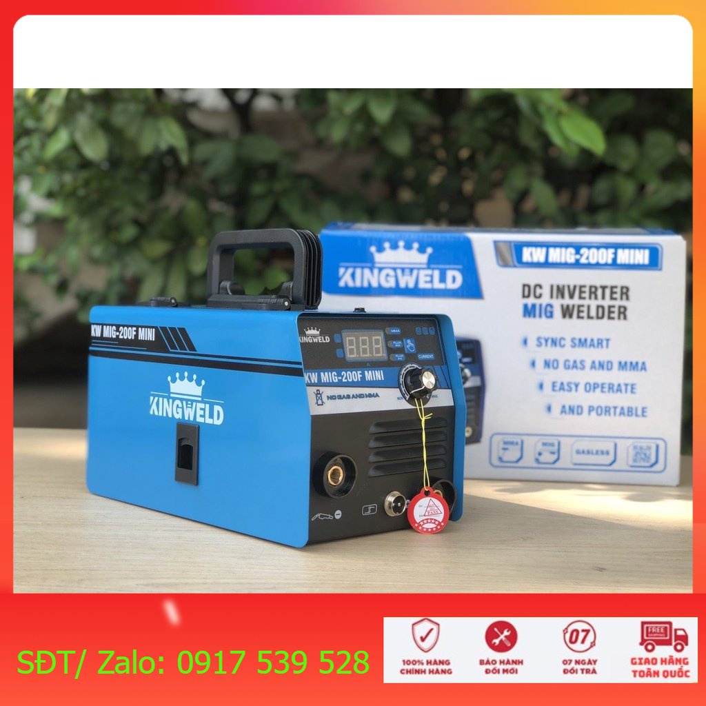 Máy hàn Mig 2 Chức Năng Kingweld KW MIG 200F MINI. Hàng Mới 100%
