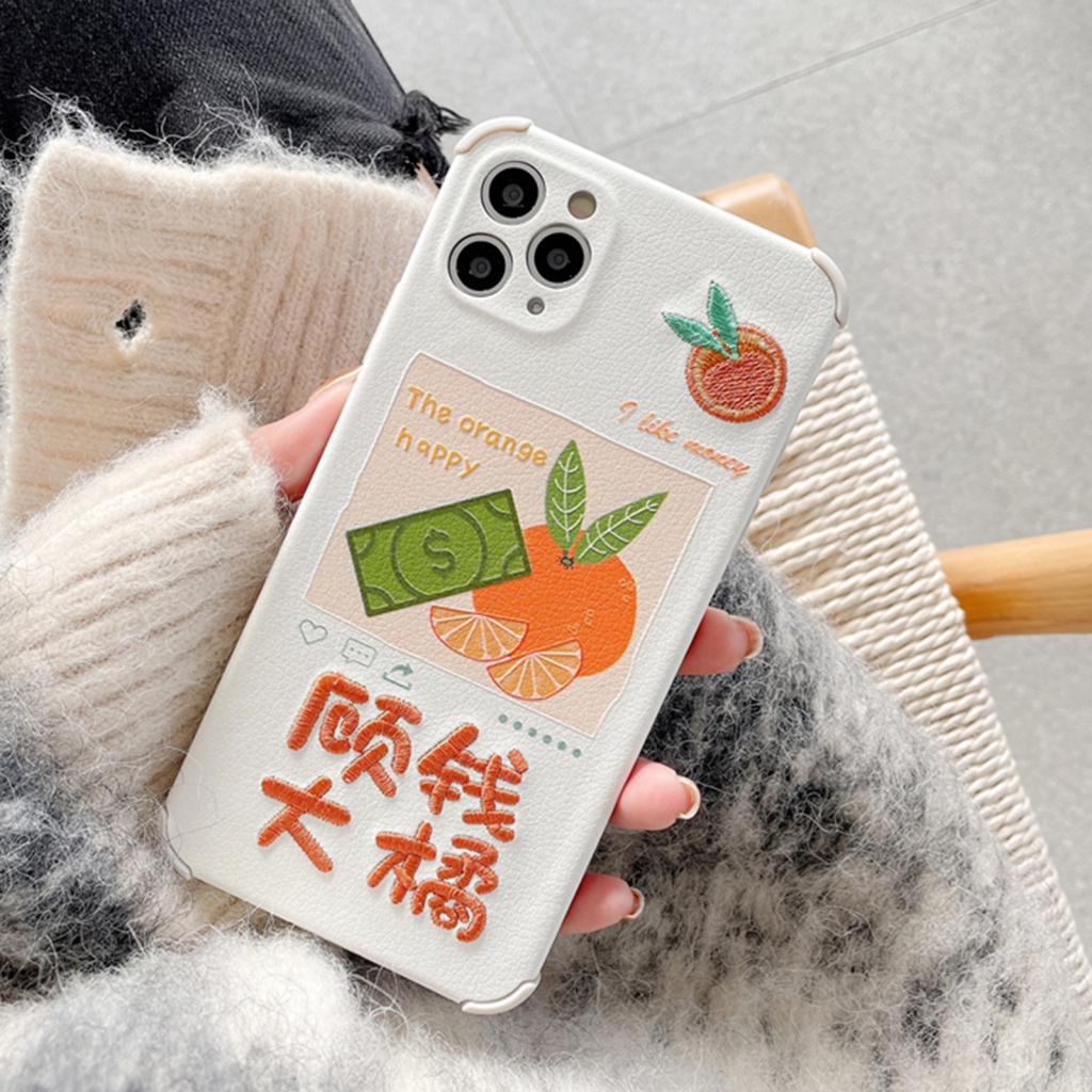 Ốp điện thoại TPU LENOVO chống rơi thêu hình hoa hướng dương thích hợp cho iPhone 11 / 12