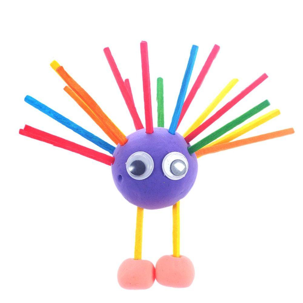 Que Gỗ Đồ Chơi Thủ Công Nhiều Màu Sắc Dùng Trang Trí DIY