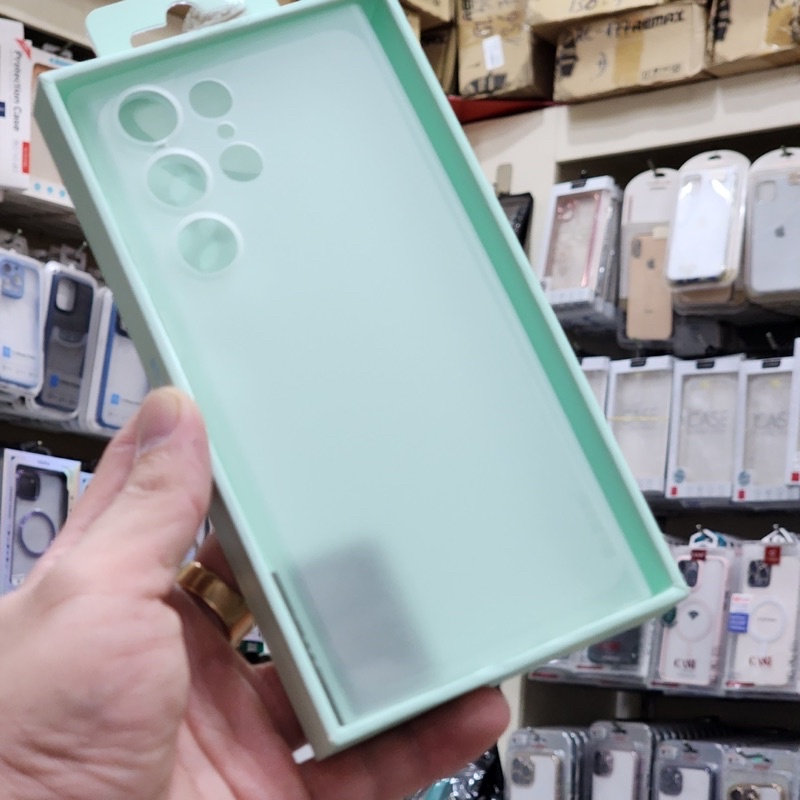 Samsung S23, Plus, Ultra, S22 Ultra_Ốp lưng Memumi lụa siêu mỏng 0,3mm nhám chống Vân tay cao cấp