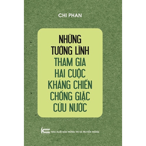 Sách Những tướng lĩnh tham gia hai cuộc kháng chiến chống giặc cứu nước