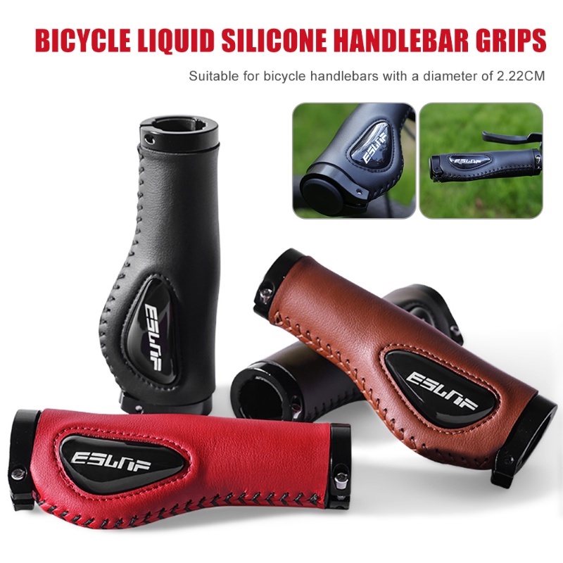 1 Cặp Vỏ Bọc Tay Lái Xe Đạp Bằng Silicon Mềm Mại Thấm Hút Tốt Tiện Dụng