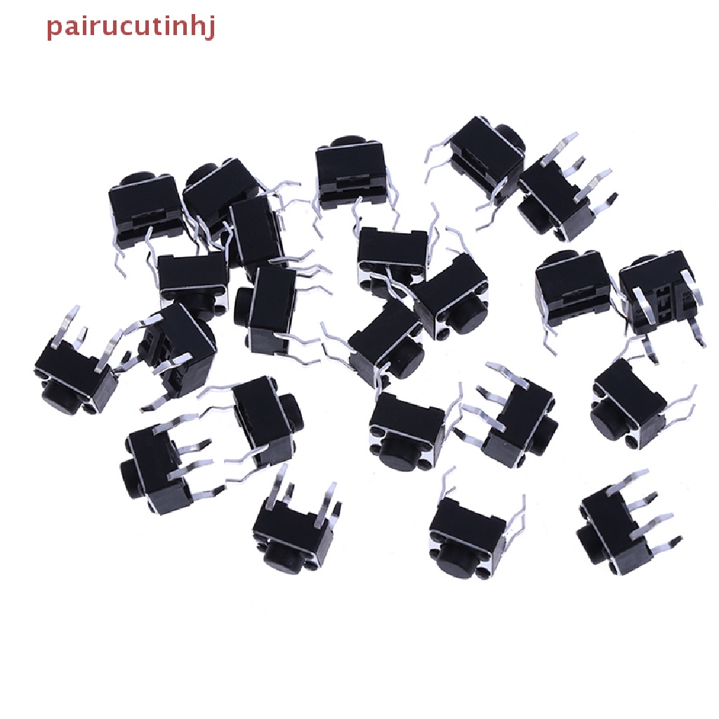 Set 20 Công Tắc Nút Nhấn 4 Chấu 6 * 6 * 5mm
