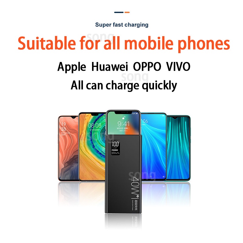 Pin Dự Phòng PD 66W PD 66W 100000Pin Sạc Dự Phòng Siêu Nhanh USB Type C HUAWEI Qc3.0