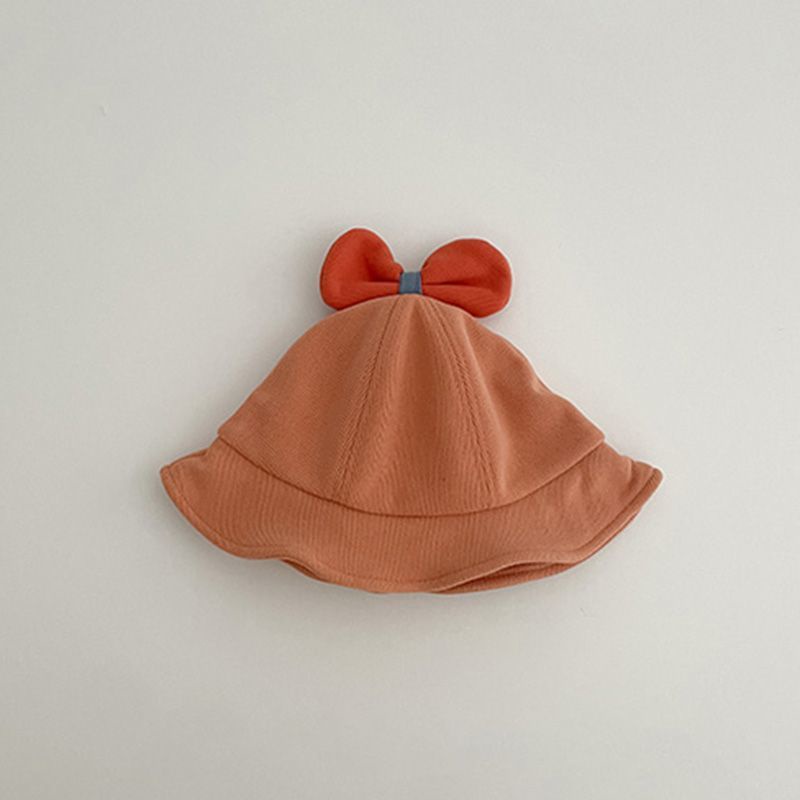 Mũ Tai Bèo Chống Nắng Vải Cotton Mềm Đính Nơ Dễ Thương Thời Trang Mùa Hè Cho Bé Gái 6-36  tháng