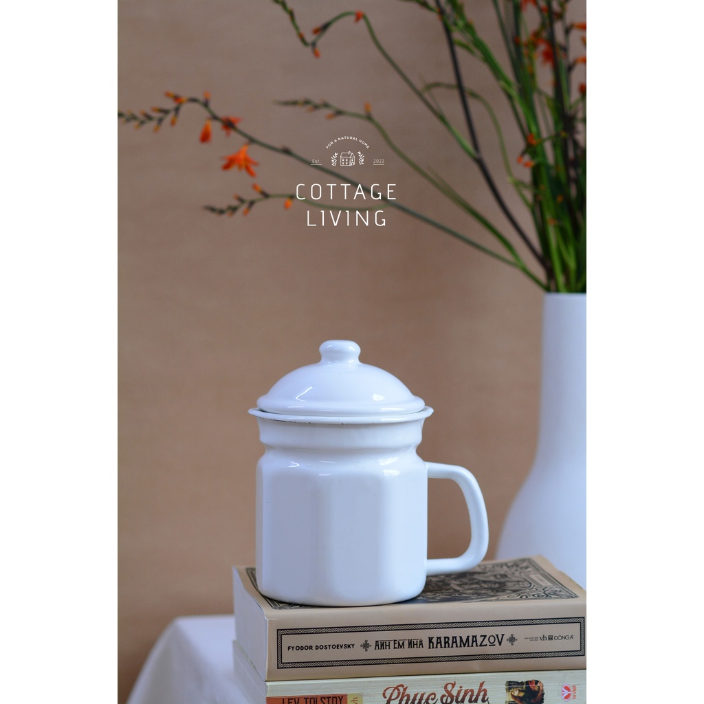🧡 Bình kim loại tráng men, nấu được trên các loại bếp, hàng mới chưa qua sử dụng,có vài vết xước nhẹ (do vận chuyển)