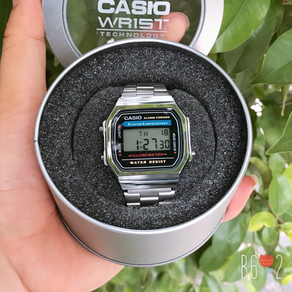 Đồng hồ Casio Nam A168WA-1WDF huyền thoại.