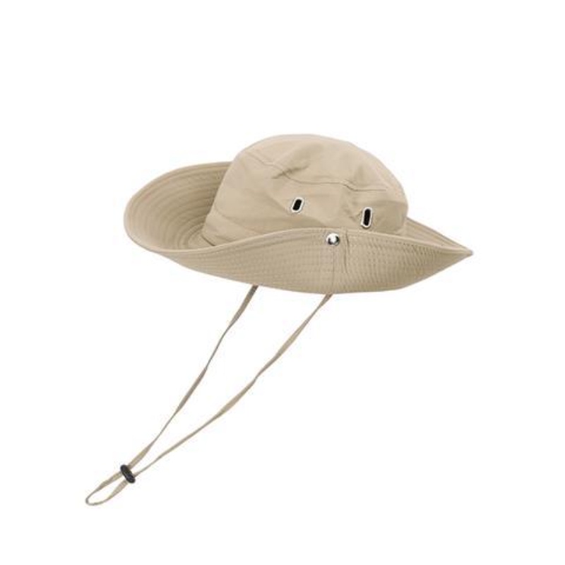Mũ Tai Bèo Chống Nắng Thoáng Khí Phối Dây Rút Phong Cách Cao Bồi Cho Nam Và Nữ
